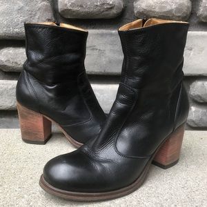 Gidigio Handmade Short Black Boot EUC sz 40